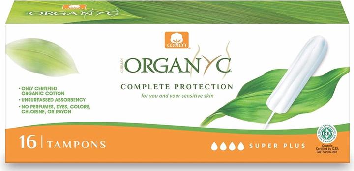 Immagine prodotto Organyc Tamponi Super Plus senza applicatore - 100% cotone biologico (16 x, Grande vantaggio)