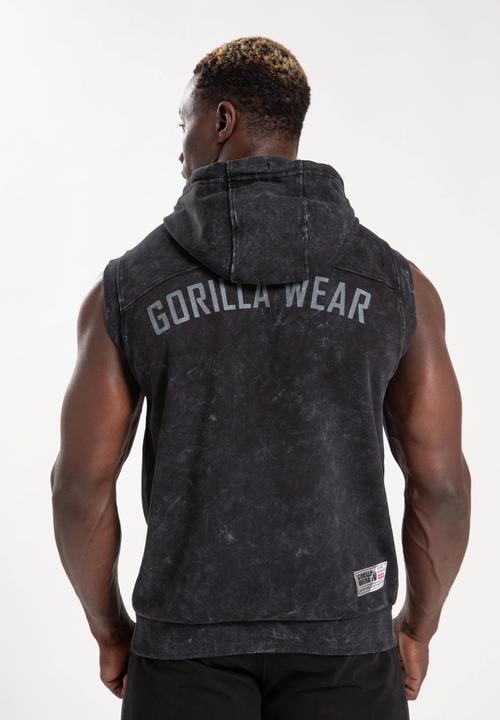 Actual product image Gorilla Wear Silverdale Ärmelloser Kapuzenpullover - Schwarz (M)