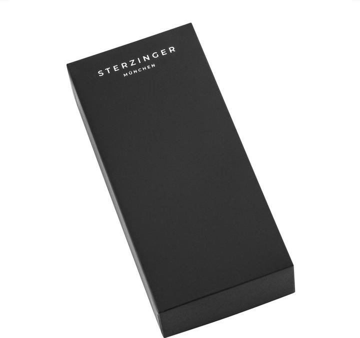 Image du produit Sterzinger Montre à quartz pour homme en cuir véritable noir - 30498 (Montre analogique, 38 mm)