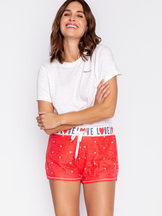 Actual product image Pj Salvage Pyjama bottom red/small patterned (40)