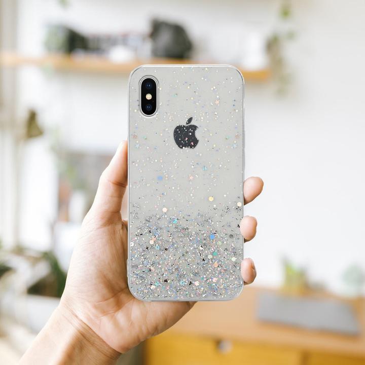 Image du produit Cadorabo Couverture TPU paillettes scintillantes (Apple iPhone X)