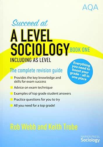 Immagine prodotto Napier Press Succeed at A Level Sociology Book One Including AS Level (Inglese, 2016)