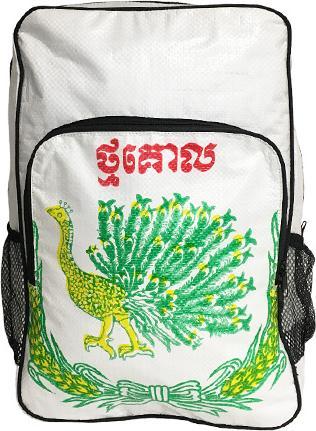 Produktbild Bekos Upcycling - Tagesrucksack aus recycelten Futtersäcke Pfau