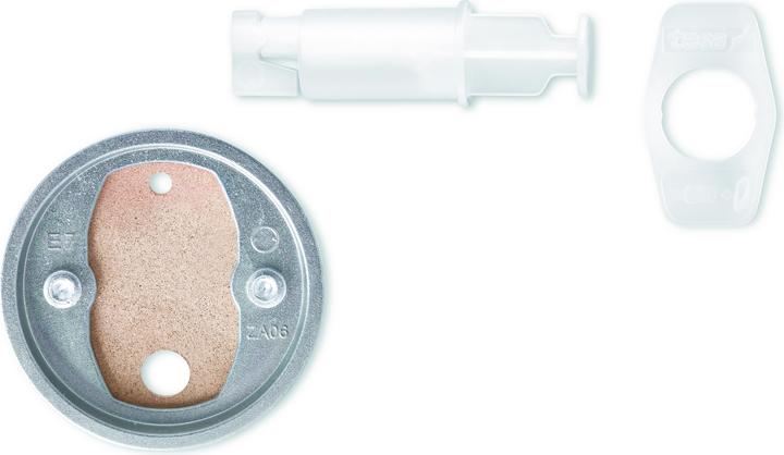 Actual product image tesa Power.kit mounting adapter BK20, self-adhesive spare part, 41mm diameter, 8mm height