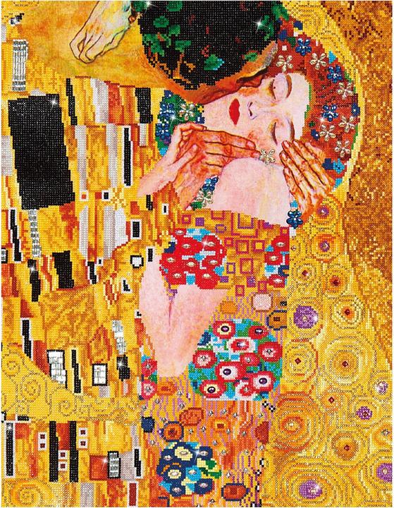 Actual product image Diamond Dotz Diamond Painting The Kiss (Klimpt)