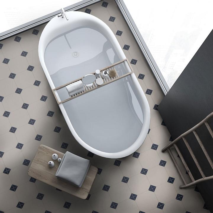 Actual product image Certeo PVC flooring Retrotex Avondale 172l | Polyvinyl chloride | WxL 100 x 250 cm | White |