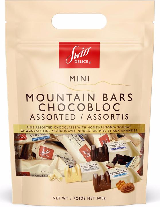 Actual product image Swiss Delice Chocolate Mini Mountain Bars 600 g (600 g)