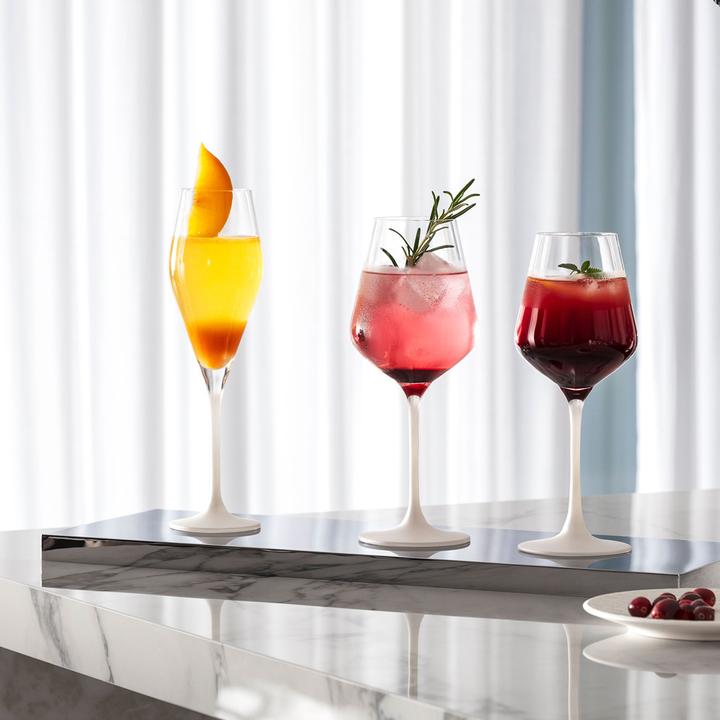 Actual product image Villeroy & Boch Champagne glass, set of 4 Manufacture Rock blanc (26 cl, 4 Glasses, Champagne glasses)