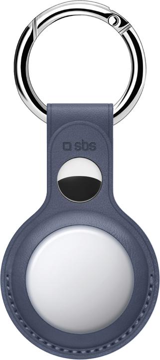 Actual product image SBS Synthetic leather AirTag case with key ring
