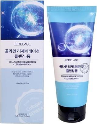 Actual product image Lebelage Collagen Regeneration Deep Cleansing Hydrating Foam Face Wash 180ml (Foam, 180 ml)