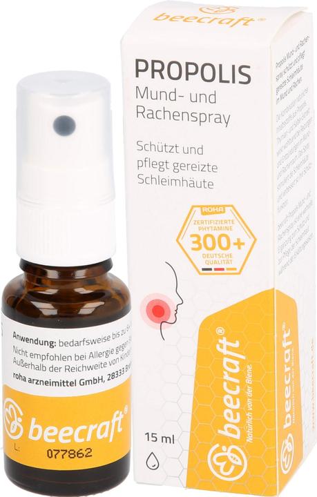 Image du produit Sanhelios beecraft Spray buccal et pharyngé à la propolis, solution de 15 ml (15 ml)