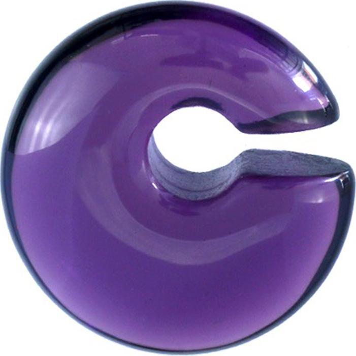 Produktbild Star Piercing Ohrgewicht violett aus Glas (ohne Messing, Glas)
