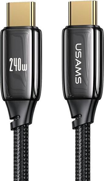 Actual product image Usams Charging Cable Type-C to Type-C - Black (1.20 m, USB 3.1)