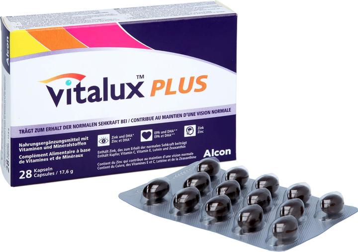 Actual product image Vitalux Plus caps (28 Piece, Capsules, 33 g)
