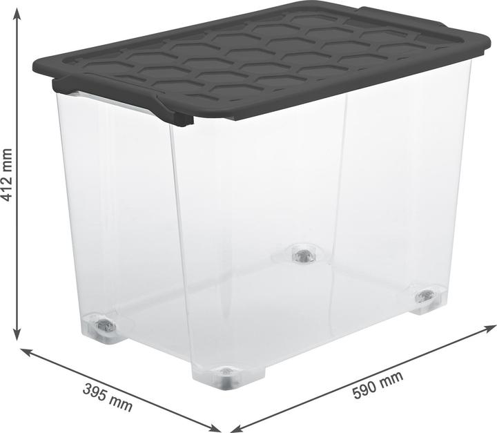 Actual product image Rotho Set of 3 boxes 65 l EVO SAFE (59 x 39.5 x 41 cm, 65 l)