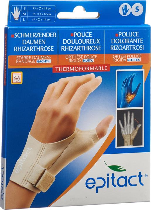 Produktbild Epitact Starre Daumenbandage NACHT S 1315 cm links (S)