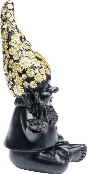 Image du produit Kare Design Figurine décorative Nain Meditation noir-doré 19 (12,5 x 18 x 22 cm)