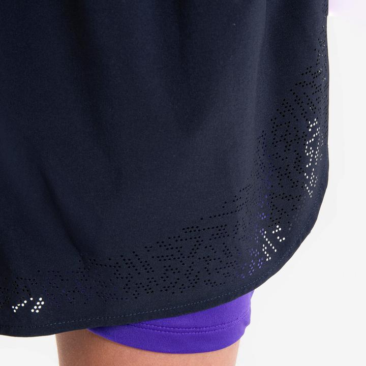Produktbild Kiprun Laufshorts Mädchen atmungsaktiv - Dry+ 900 dunkelblau/lila (6, 7, 8)