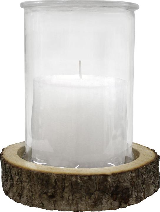 Immagine prodotto Natura Punto Lanterna di vetro a candela su base di legno (1 x, 15 x 21 cm)