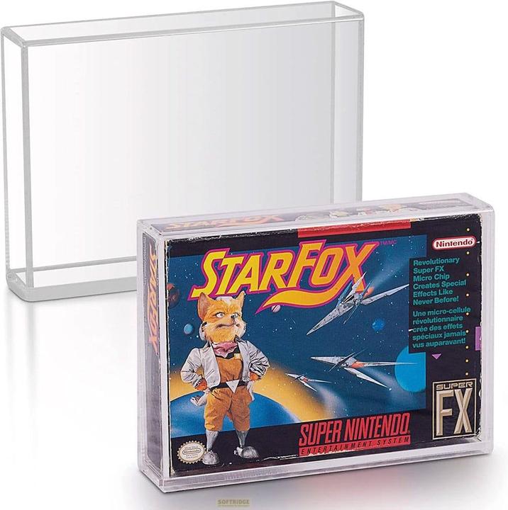 Actual product image Evoretro Acrylic case 2-pack for SNES/N64 games (DSi XL)