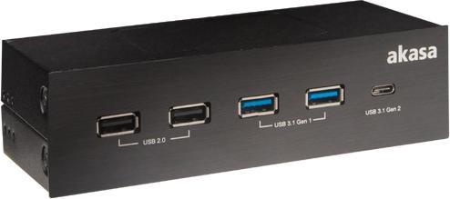 Produktbild Akasa AK-HC-11BK Universal (USB-C, USB-A, 3 Ports)