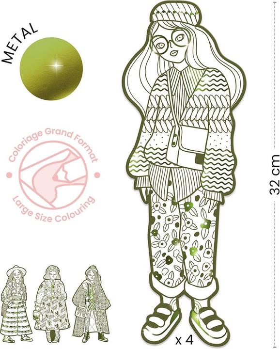 Immagine prodotto Djeco Figure di moda da colorare - Bowie