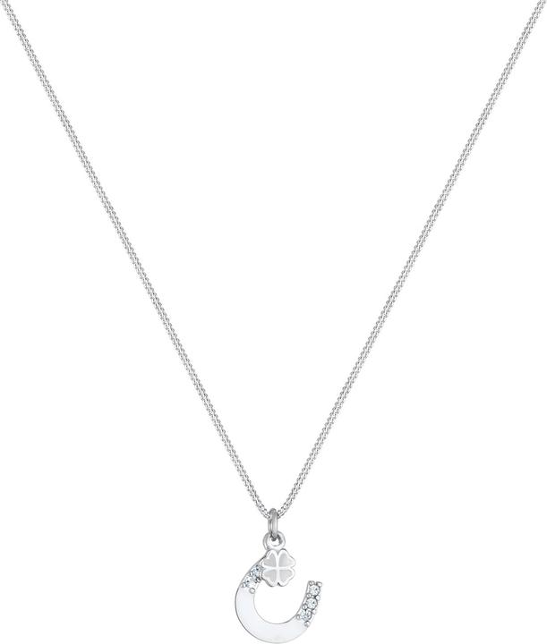 Produktbild Elli Hufeisen, Kleeblatt (Glaskristall, 925er Sterling Silber, Emaille, 45 - 55 cm)
