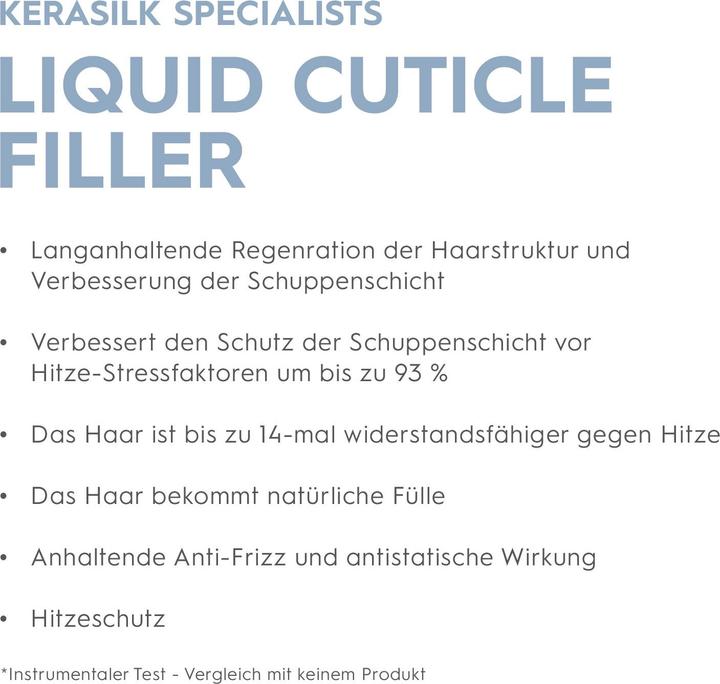 Valori nutrizionali e ingredienti Kerasilk Riempitivo liquido per cuticole (125 ml)