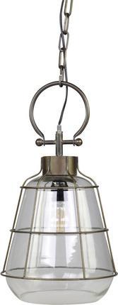 Chic Antique Factory Lampe, Glas und Metall, 22cm (E27)