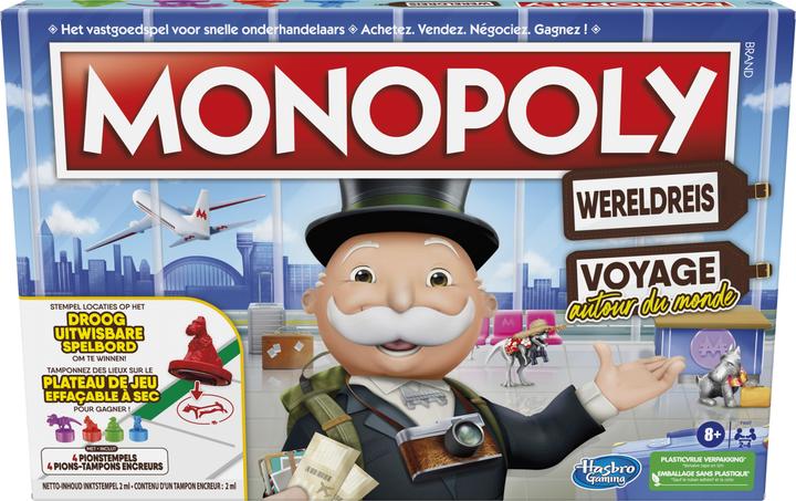Immagine prodotto Hasbro Gaming Monopolio Wereldreis (Francese, Olandese)