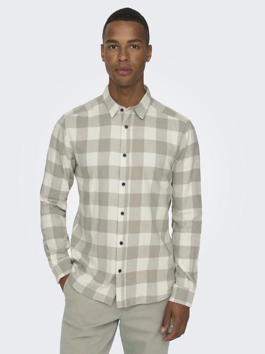 Actual product image Only & Sons Checked long sleeve shirt (L)