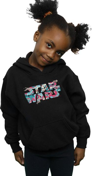 Actual product image Star Wars Girls Wavy Ship Logo Hoodie (128)
