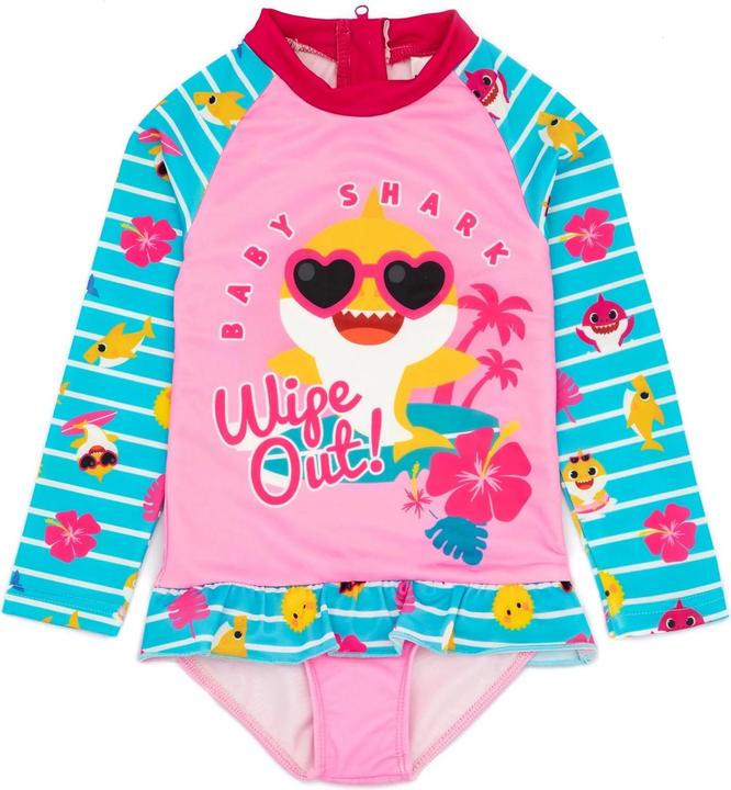 Immagine prodotto Pinkfong Ragazze Wipe Out! Costume da bagno intero a maniche lunghe (86)