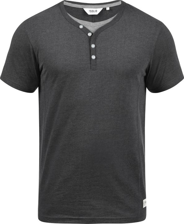 Image du produit Solid Dorian T-shirt À Manches Courtes Pour Homme Avec Col Grandad (L)