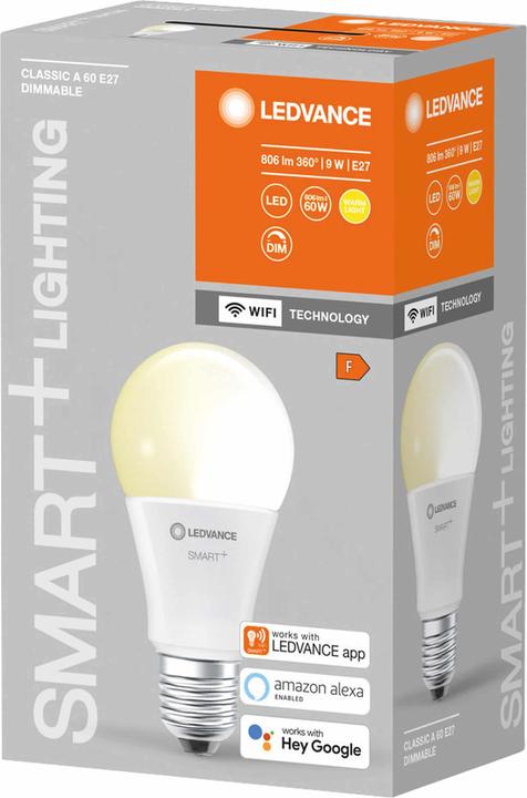 Actual product image Ledvance Classicsic A (E27, 9 W, 806 lm, 1 x, F)