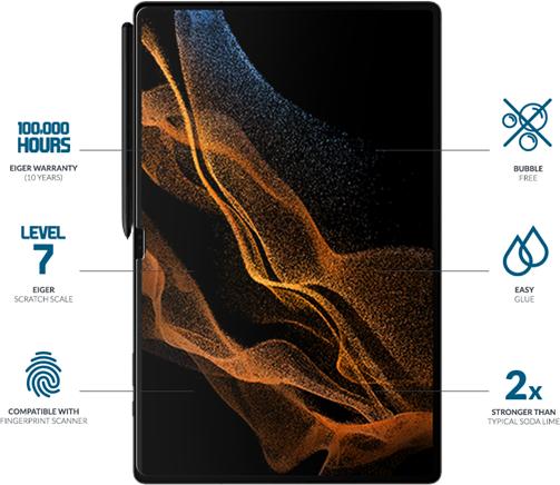 Image du produit Eiger Mountain Glass Clear Tablet (1 pièce(s), Galaxy Tab S8 Ultra, Galaxy Tab S10 Ultra, Galaxy Tab S9 Ultra)