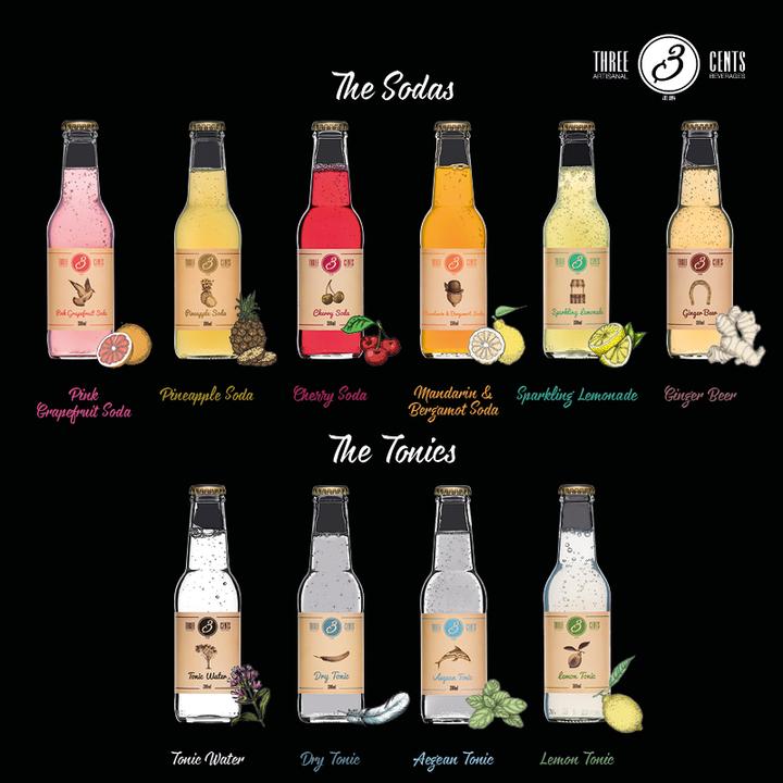 Immagine prodotto Three Cents Soda al pompelmo rosa (24 x 20 cl)