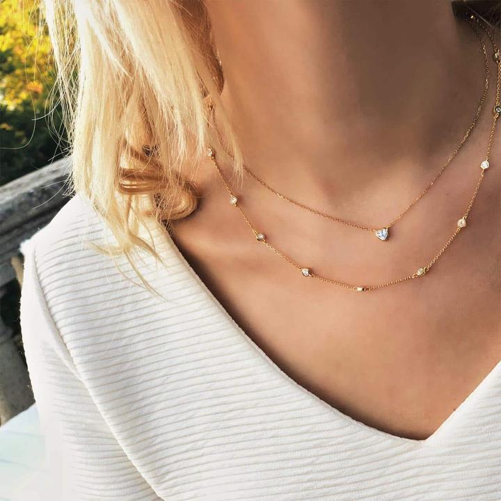 Produktbild Candy Halskette Elizabeth, 925 Sterling Silber, vergoldet (18k vergoldet, 925 Sterling Silber, 42 - 45 cm)