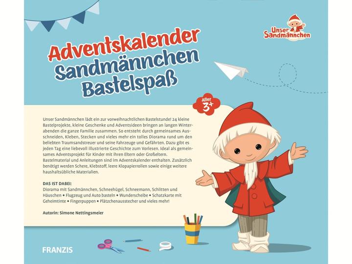 Image du produit Franzis Calendrier de l'Avent du Petit Bonhomme de Sable - Amusant à bricoler
