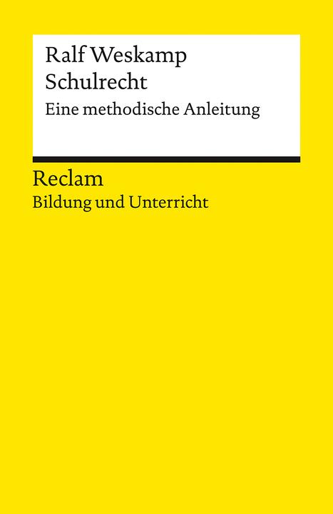 Immagine prodotto Weskamp:Schulrecht. Eine methodische An (Tedesco, Ralf Weskamp, 2024)