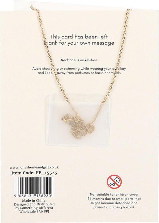 Actual product image Something Different Aura Crystal Mushroom Necklace & Card (100% synthetic material)