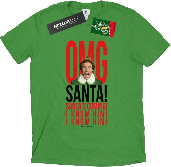Produktbild Elf OMG Santa I Know Him TShirt (L)
