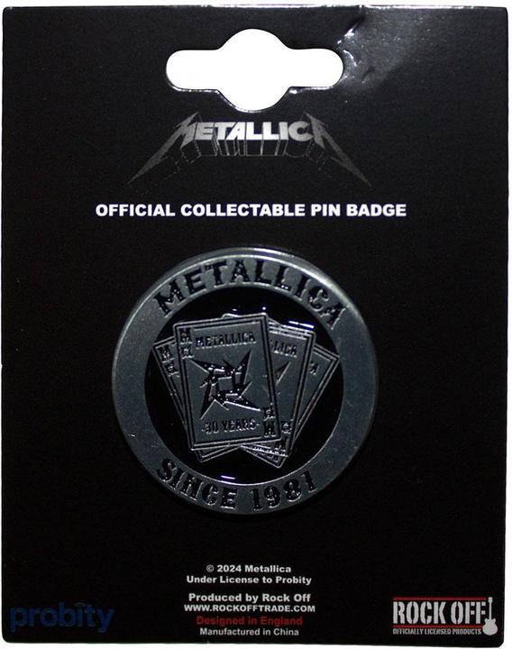 Immagine prodotto Metallica 30th Anniversary Giocando a Carte Distintivo