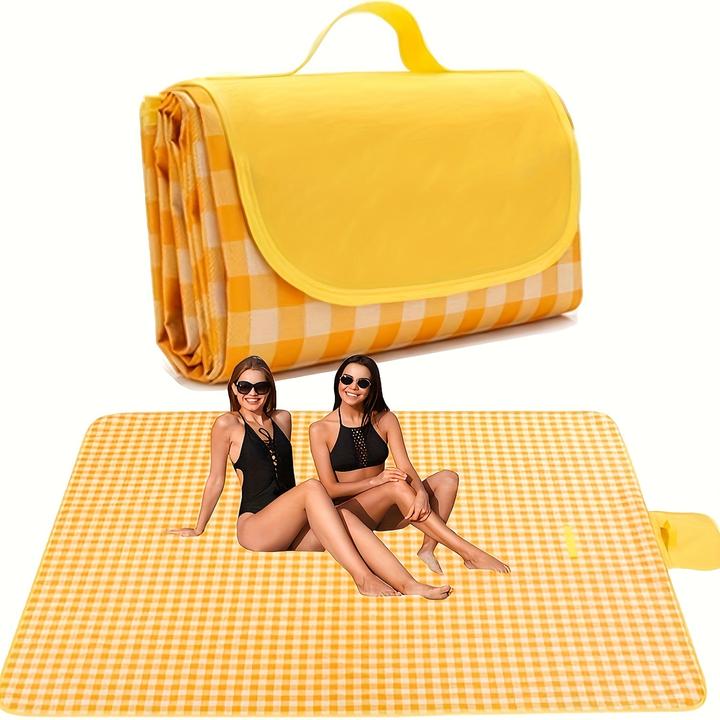 PhoneLook Grosse tragbare Picknickdecke für Strand/Camping (200 x 200 cm) faltbar mit Aufbewahrungstasche