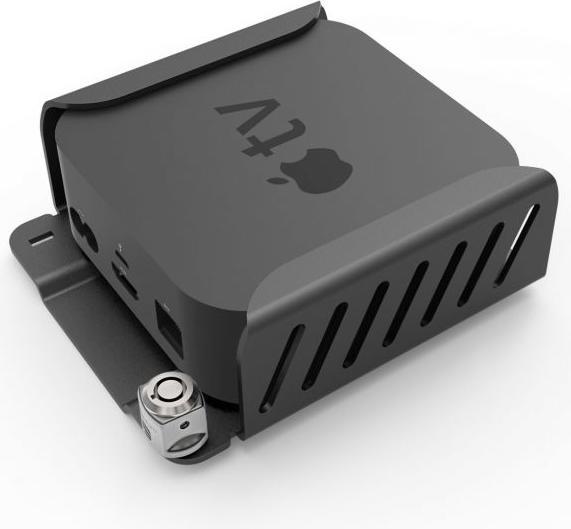 Maclocks AppleTV Mount - Apple TV 4K (5th Gen) and 4th Gen Security Mount with Cable Lock