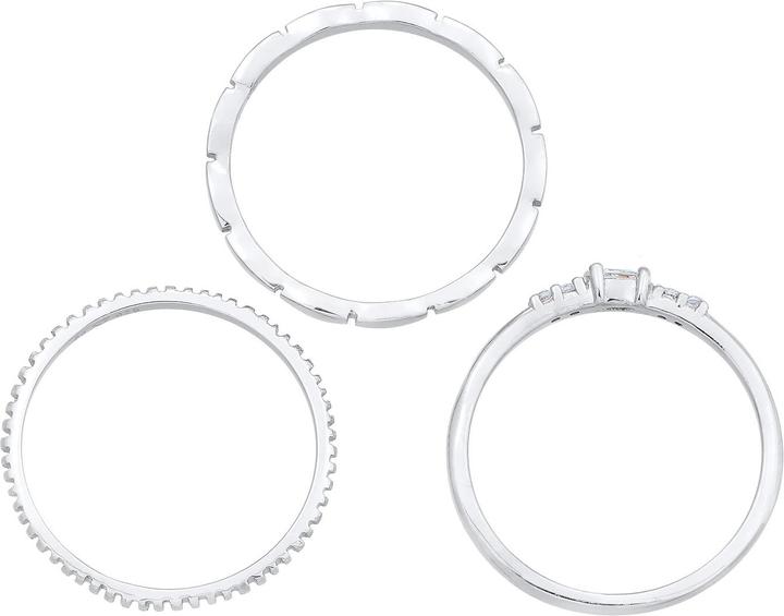Produktbild Elli Kristall Ring, Ring Set (58, 925 Silber)