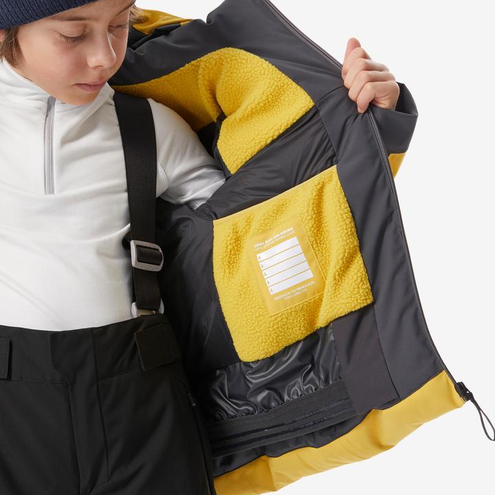 Produktbild Wedze Skijacke Kinder wattiert warm wasserdicht - Piste 500 gelb (152)