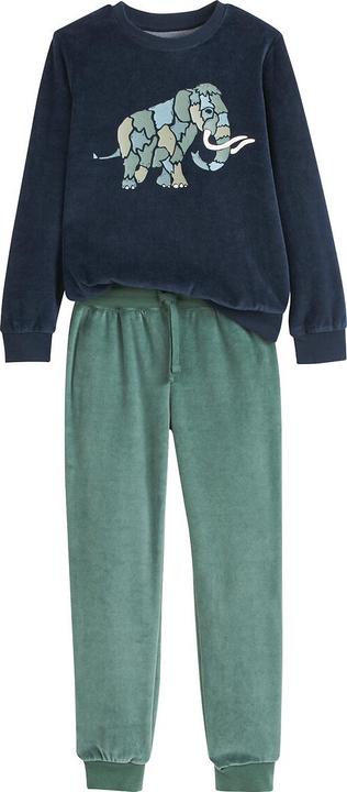 Actual product image La Redoute Collections Velvet pyjamas with mammoth print (102)