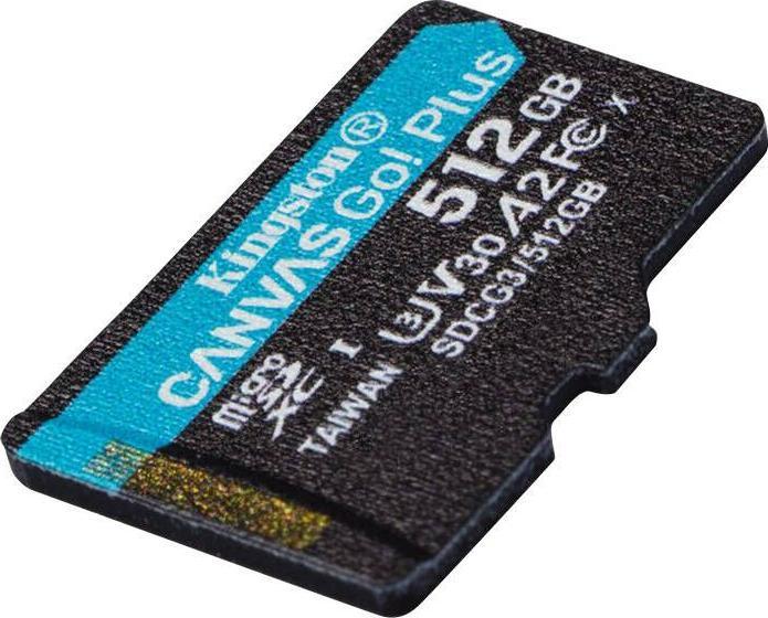 Image du produit Kingston Canvas Go Plus (512 Go, microSDXC, U3, UHS-I)
