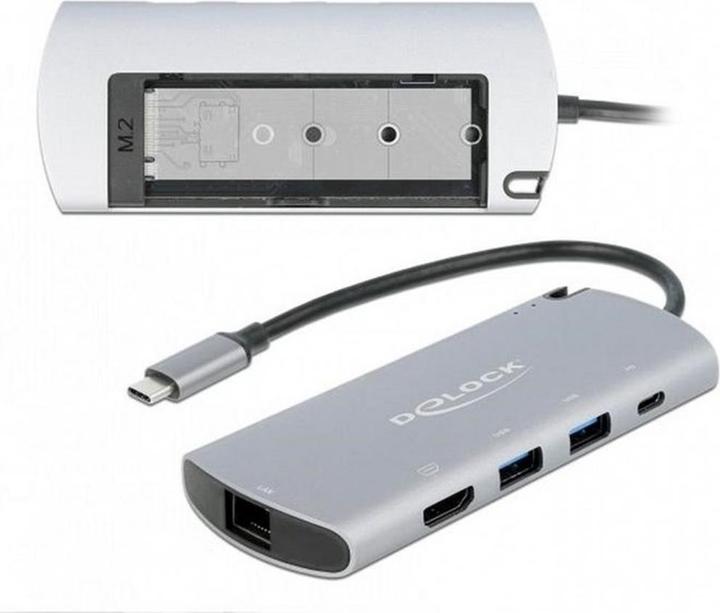 Actual product image Delock USB Type-C™ docking station with M.2 slot (USB-C, 1 Ports)